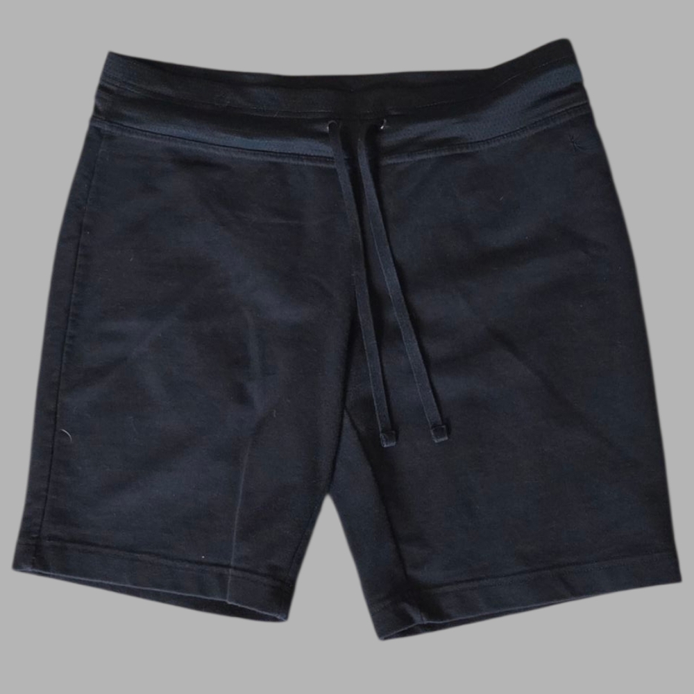 Danskin Basic Black Athletic Shorts M/L | Elastic Waist Drawstring